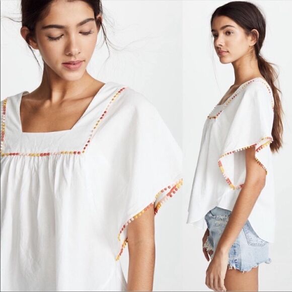 Madewell Tops - Madewell Pom-Pom Butterfly Top! ❤️